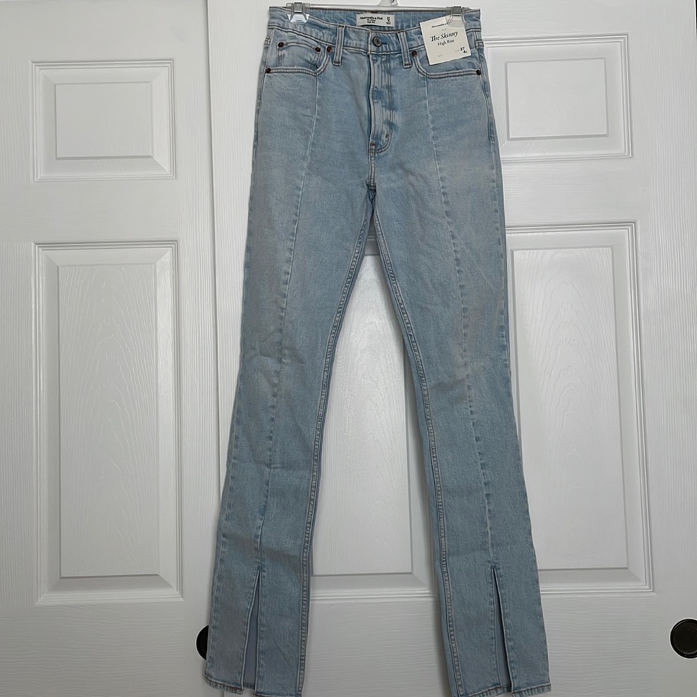 Abercrombie High Rise Skinny Jeans With Vent